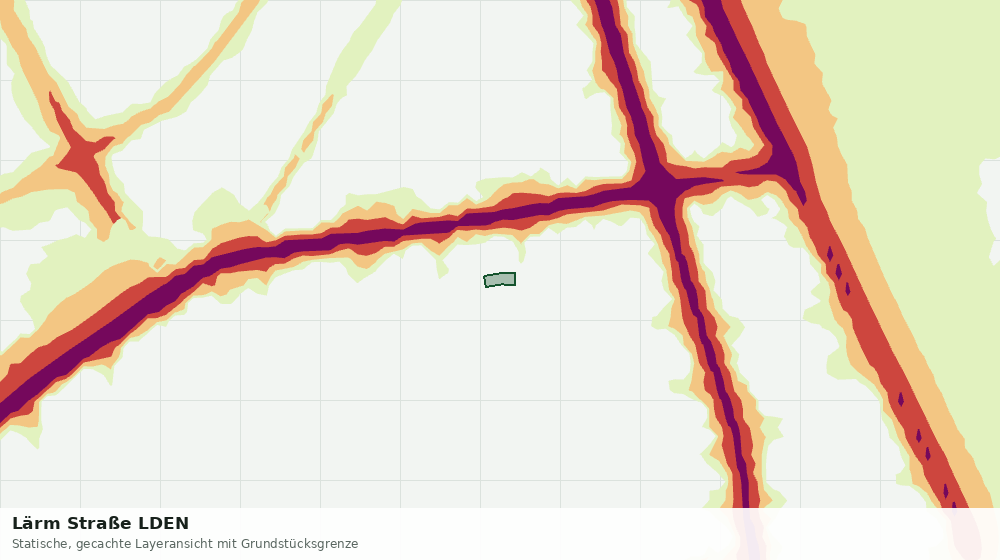 Statische Kartenansicht: Lärm Straße LDEN