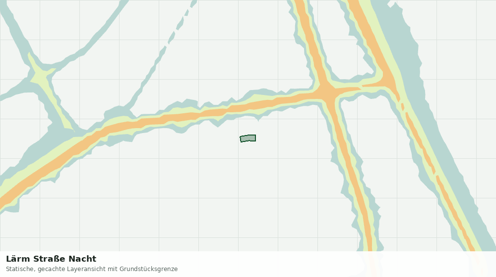 Statische Kartenansicht: Lärm Straße Nacht