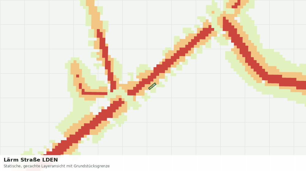Statische Kartenansicht: Lärm Straße LDEN