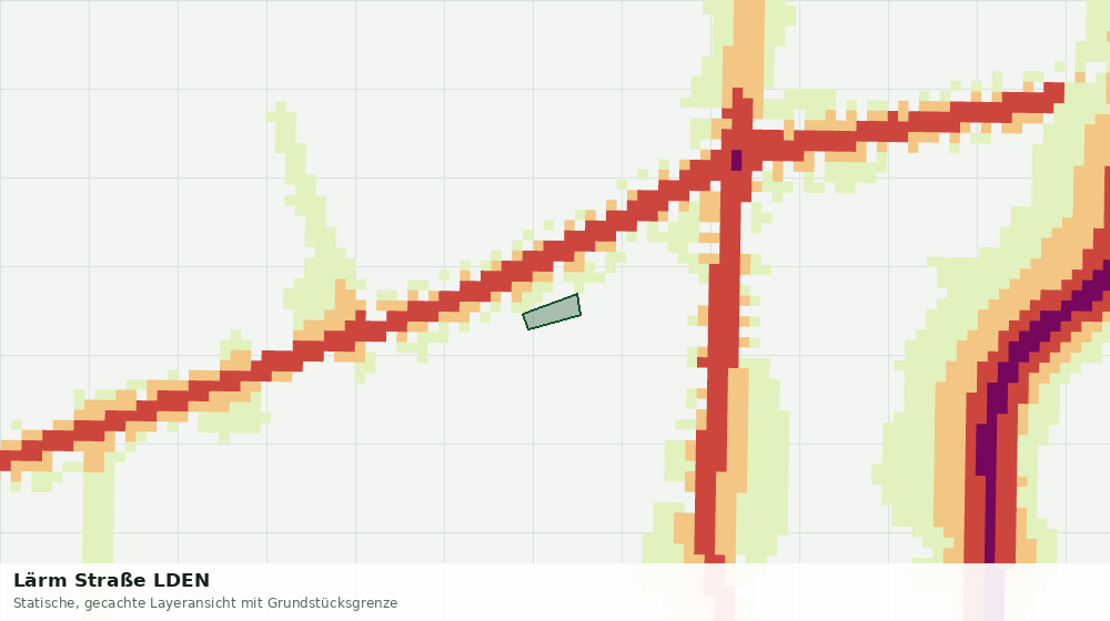Statische Kartenansicht: Lärm Straße LDEN