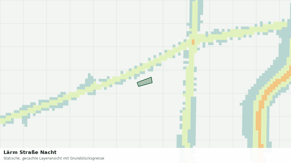 Statische Kartenansicht: Lärm Straße Nacht