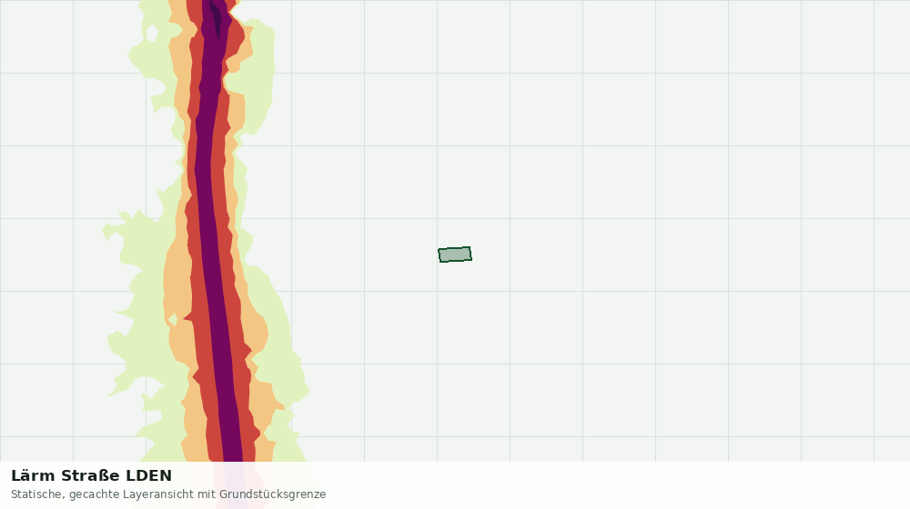 Statische Kartenansicht: Lärm Straße LDEN