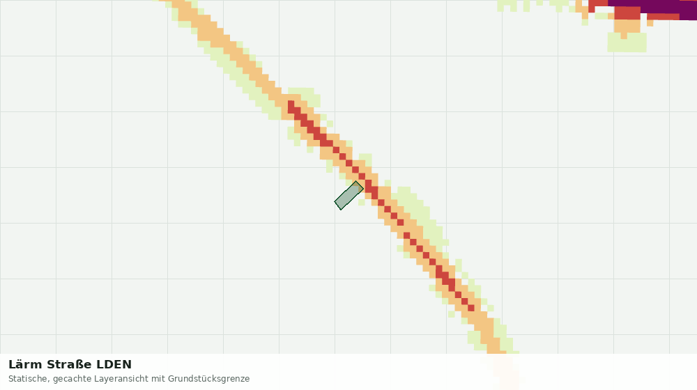 Statische Kartenansicht: Lärm Straße LDEN