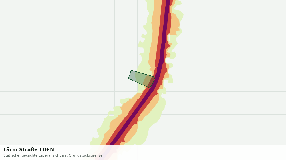 Statische Kartenansicht: Lärm Straße LDEN
