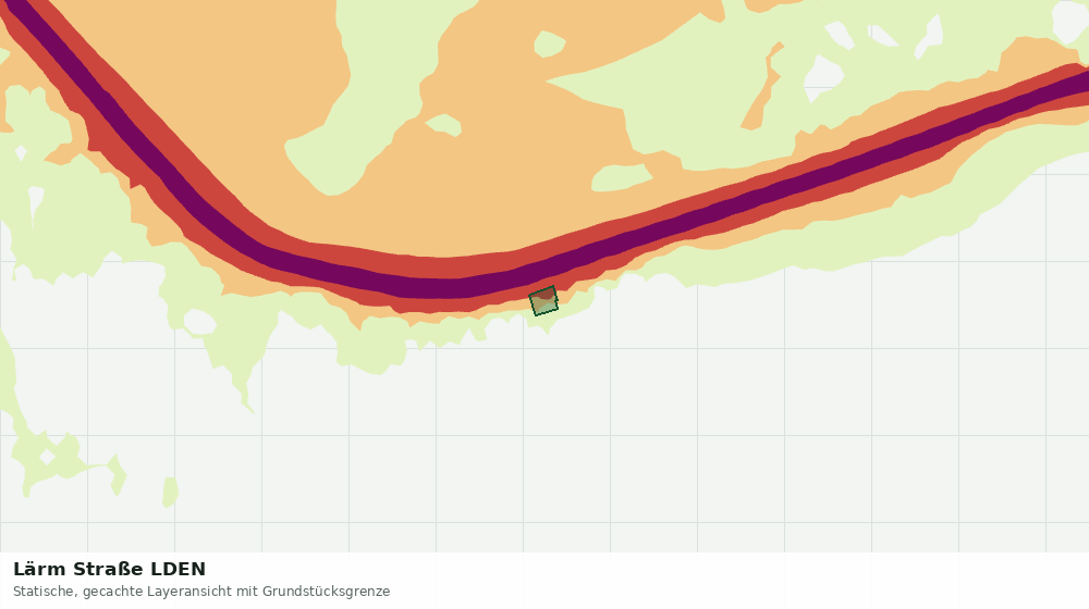 Statische Kartenansicht: Lärm Straße LDEN