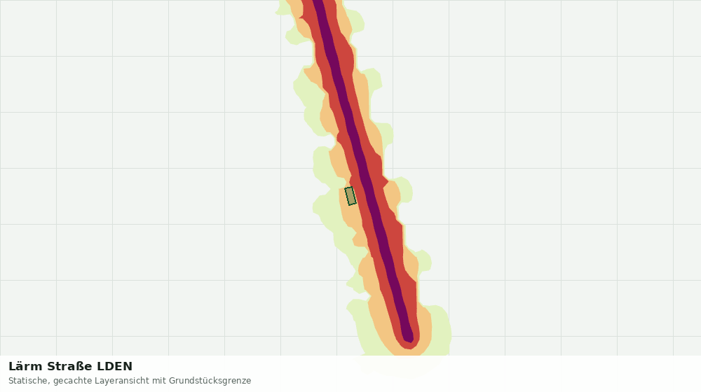 Statische Kartenansicht: Lärm Straße LDEN