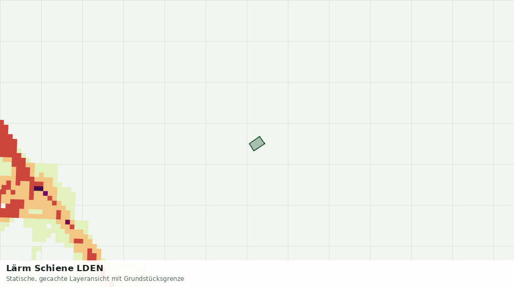 Statische Kartenansicht: Lärm Schiene LDEN