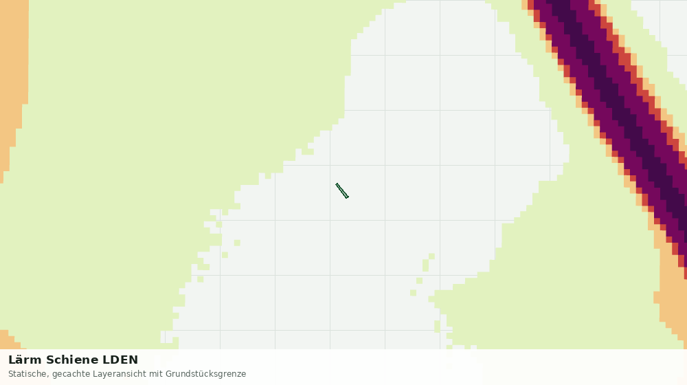 Statische Kartenansicht: Lärm Schiene LDEN