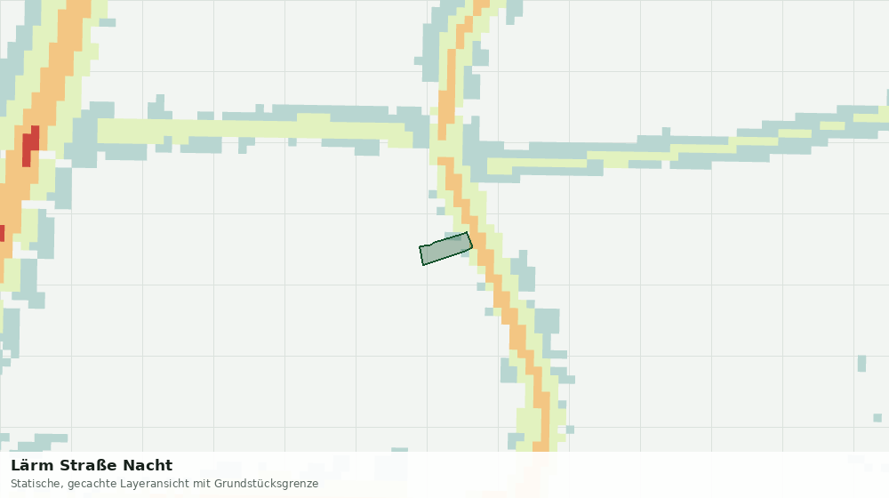 Statische Kartenansicht: Lärm Straße Nacht