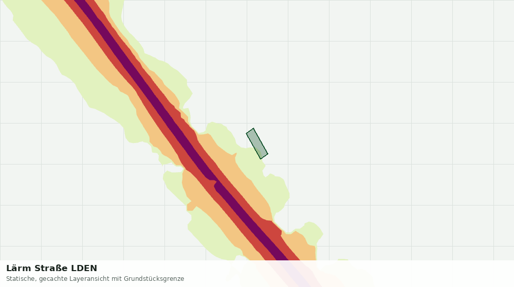 Statische Kartenansicht: Lärm Straße LDEN