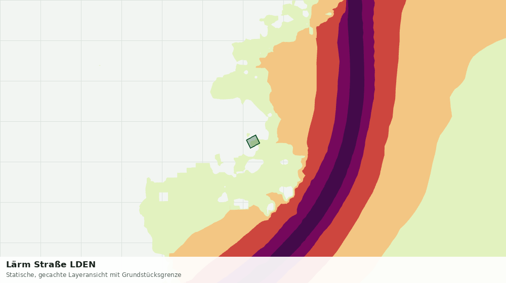 Statische Kartenansicht: Lärm Straße LDEN