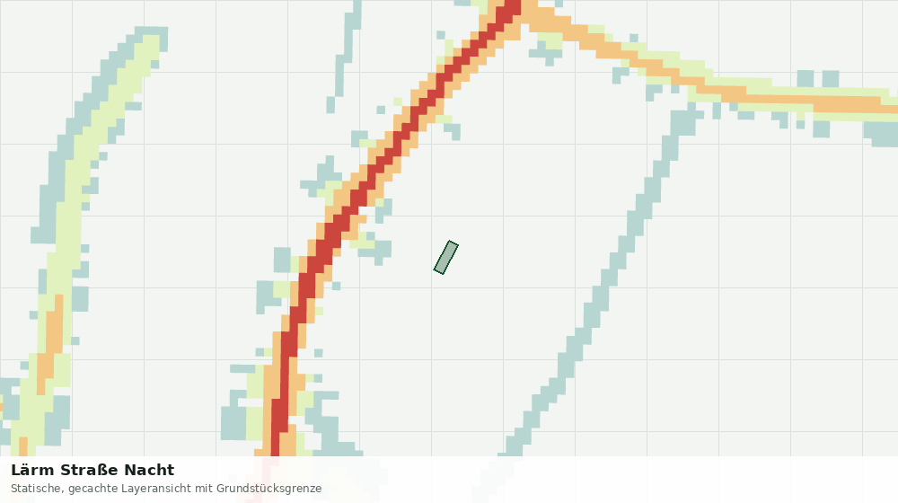 Statische Kartenansicht: Lärm Straße Nacht