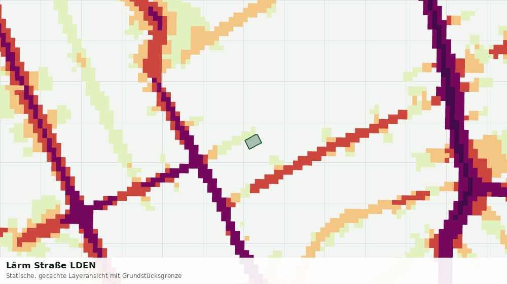 Statische Kartenansicht: Lärm Straße LDEN