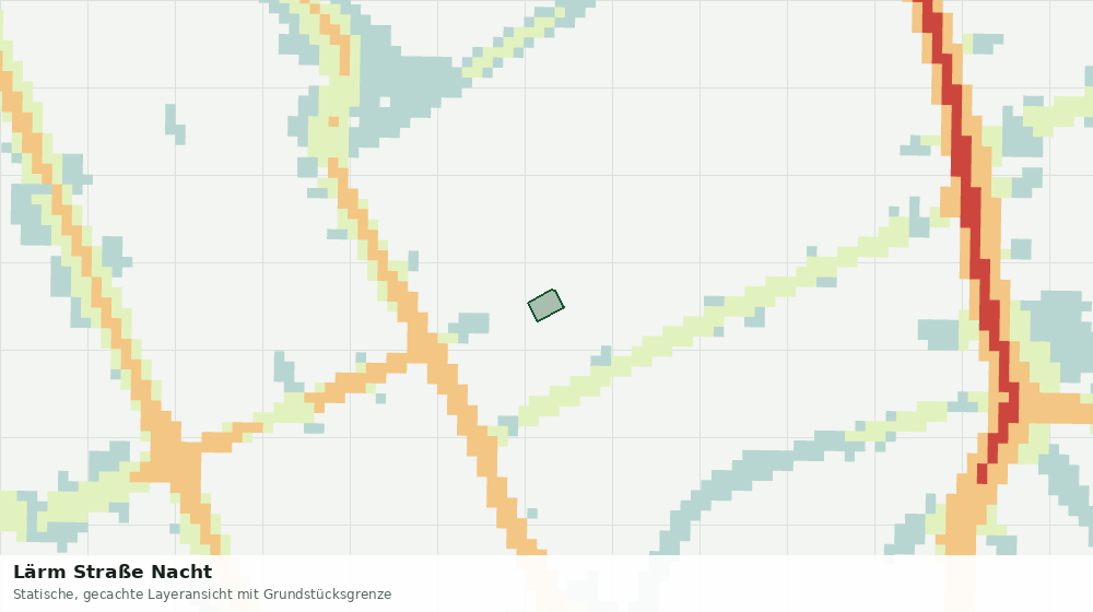 Statische Kartenansicht: Lärm Straße Nacht