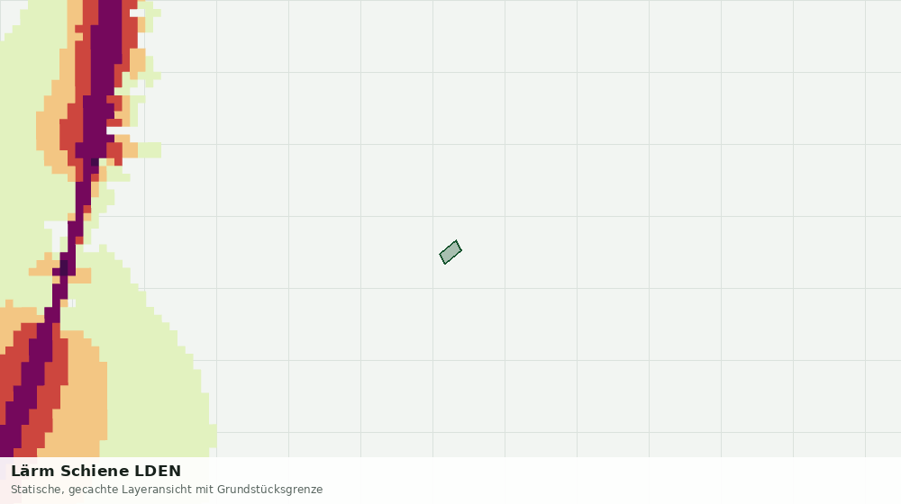 Statische Kartenansicht: Lärm Schiene LDEN