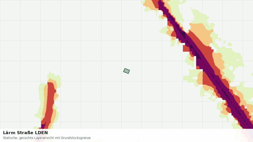 Statische Kartenansicht: Lärm Straße LDEN