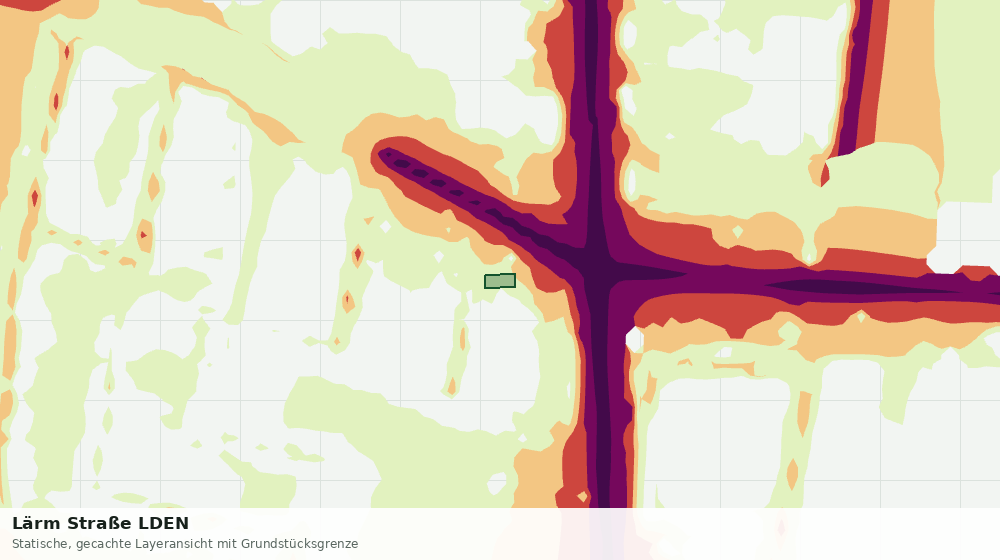Statische Kartenansicht: Lärm Straße LDEN