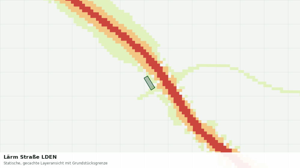 Statische Kartenansicht: Lärm Straße LDEN