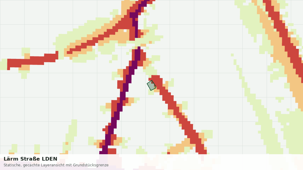 Statische Kartenansicht: Lärm Straße LDEN