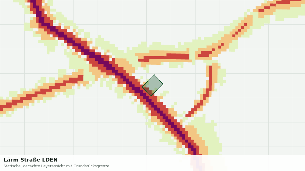 Statische Kartenansicht: Lärm Straße LDEN
