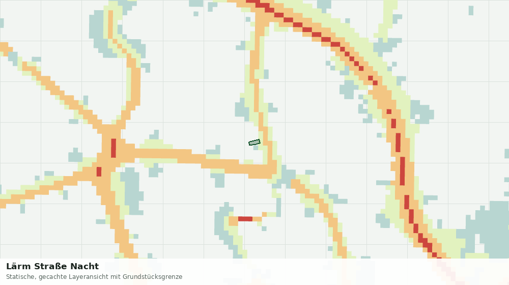 Statische Kartenansicht: Lärm Straße Nacht