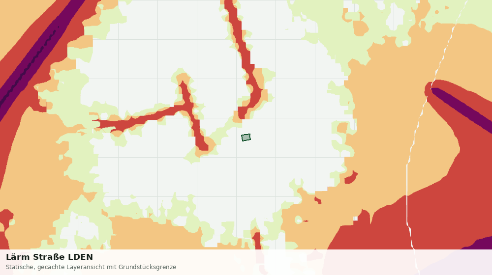 Statische Kartenansicht: Lärm Straße LDEN