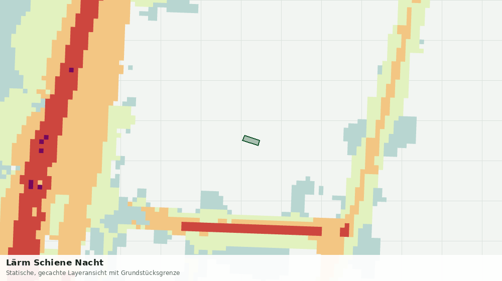 Statische Kartenansicht: Lärm Schiene Nacht