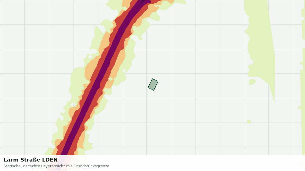 Statische Kartenansicht: Lärm Straße LDEN