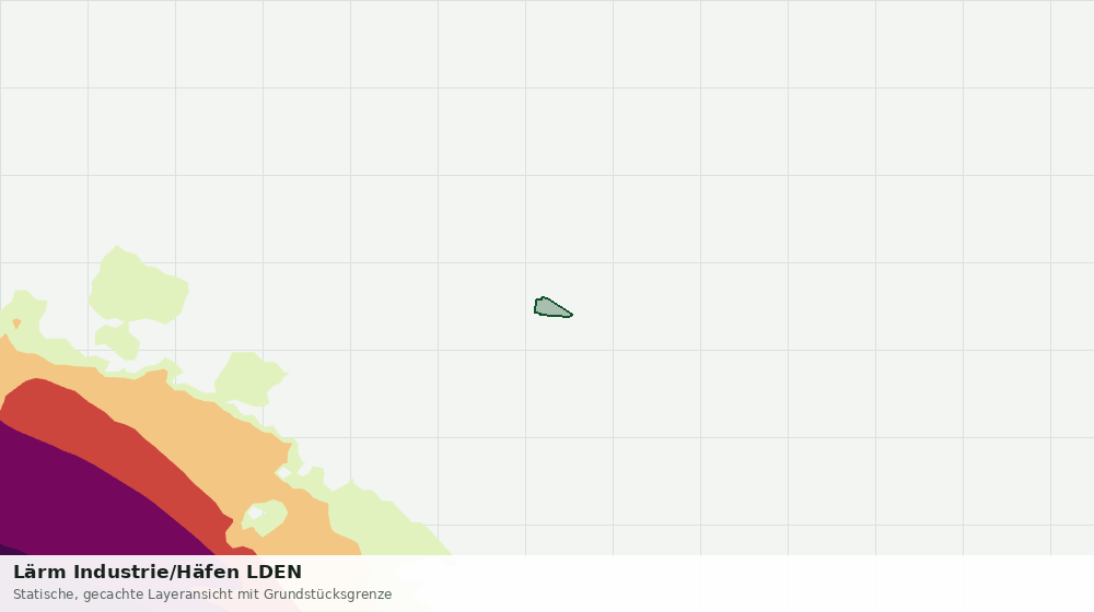 Statische Kartenansicht: Lärm Industrie/Häfen LDEN