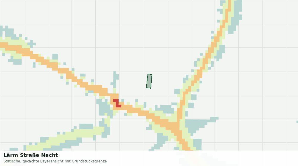 Statische Kartenansicht: Lärm Straße Nacht