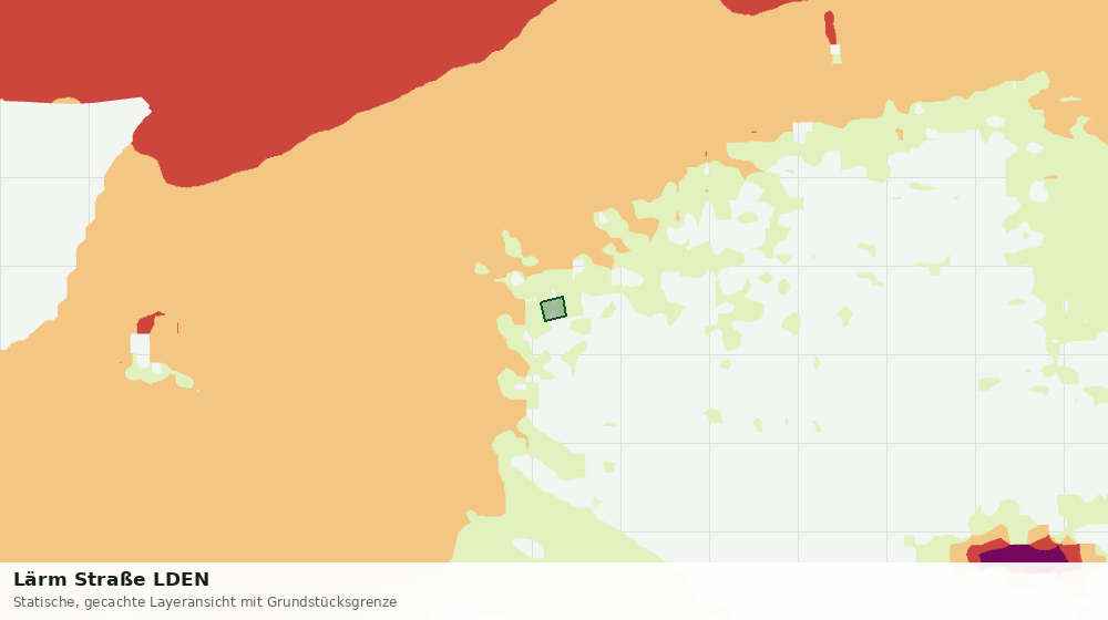 Statische Kartenansicht: Lärm Straße LDEN