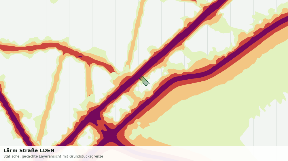 Statische Kartenansicht: Lärm Straße LDEN