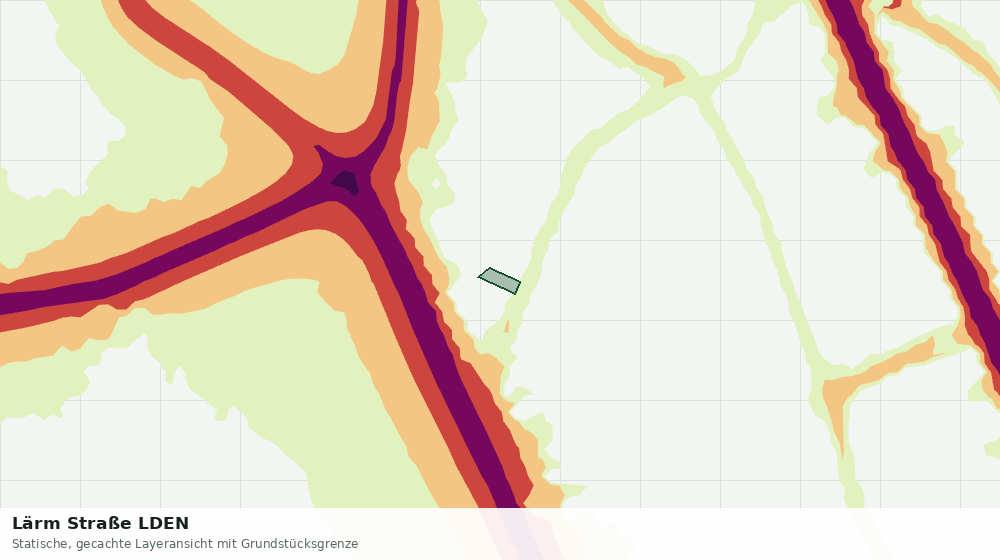 Statische Kartenansicht: Lärm Straße LDEN
