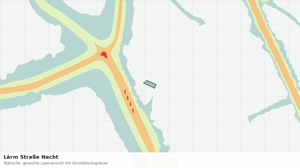Statische Kartenansicht: Lärm Straße Nacht
