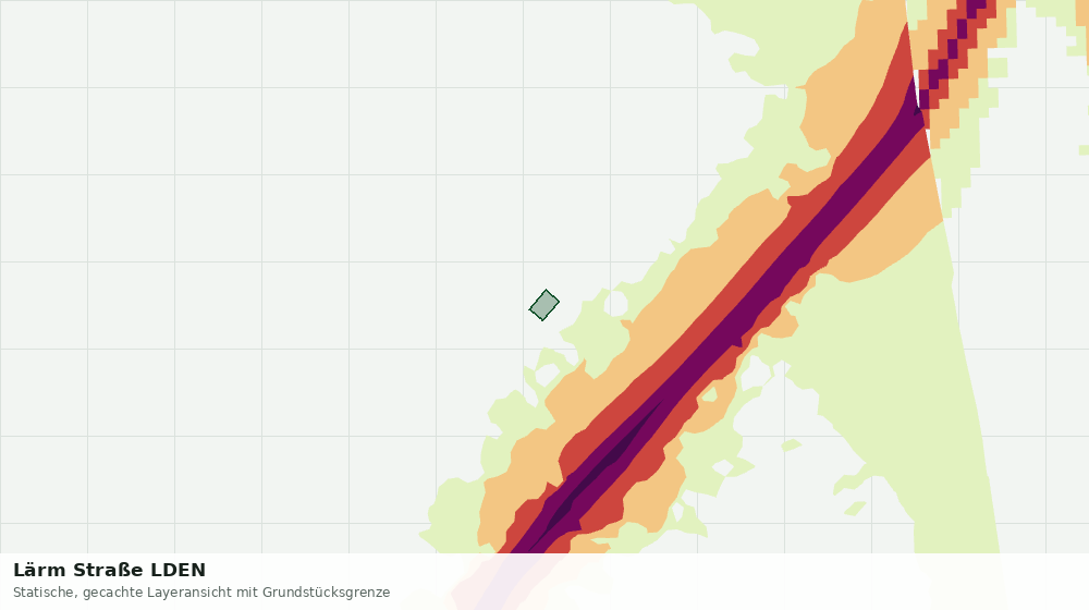 Statische Kartenansicht: Lärm Straße LDEN
