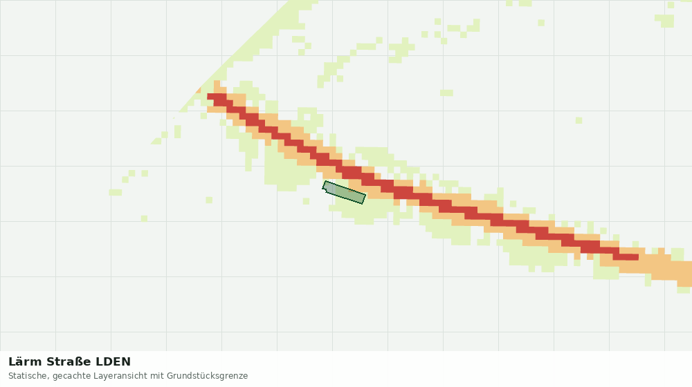 Statische Kartenansicht: Lärm Straße LDEN