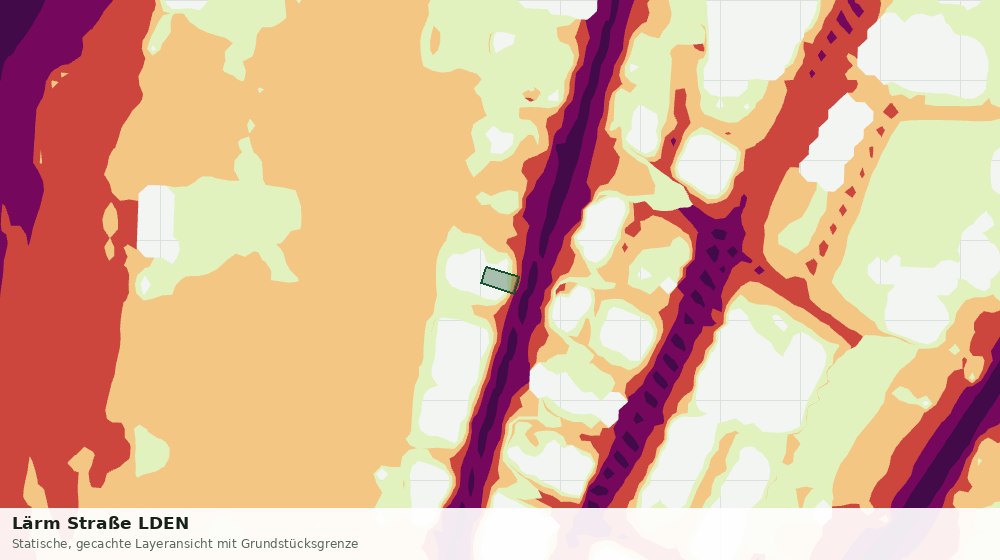 Statische Kartenansicht: Lärm Straße LDEN