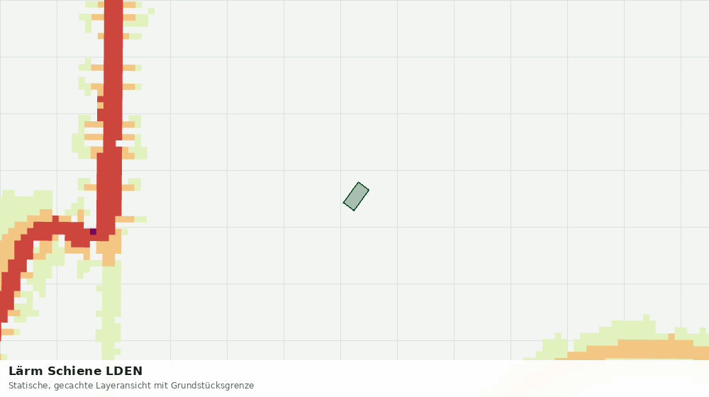 Statische Kartenansicht: Lärm Schiene LDEN