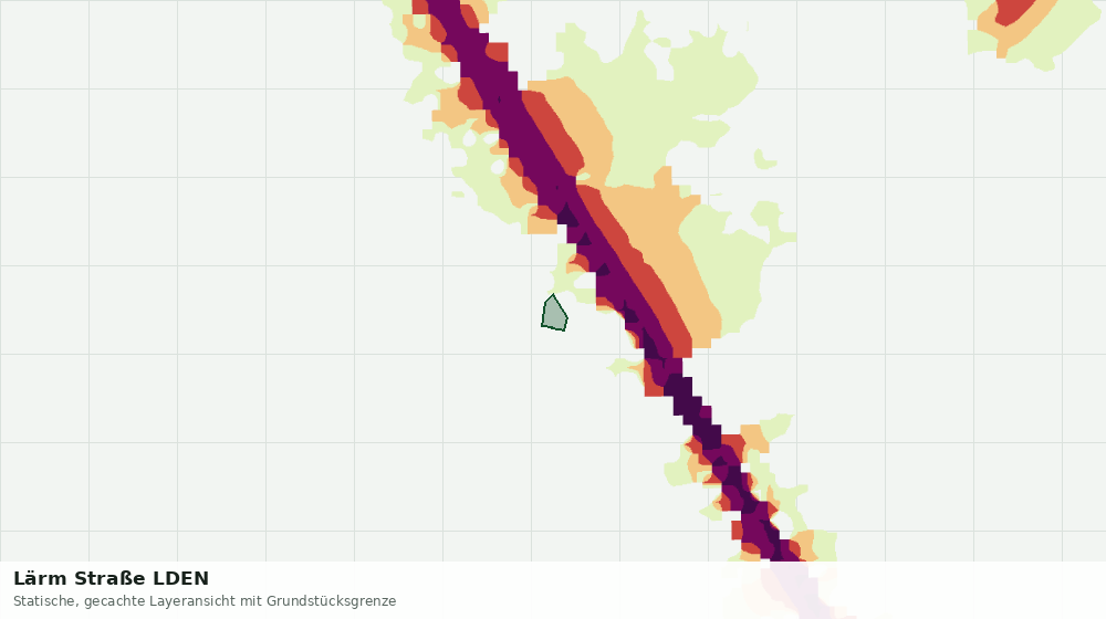 Statische Kartenansicht: Lärm Straße LDEN