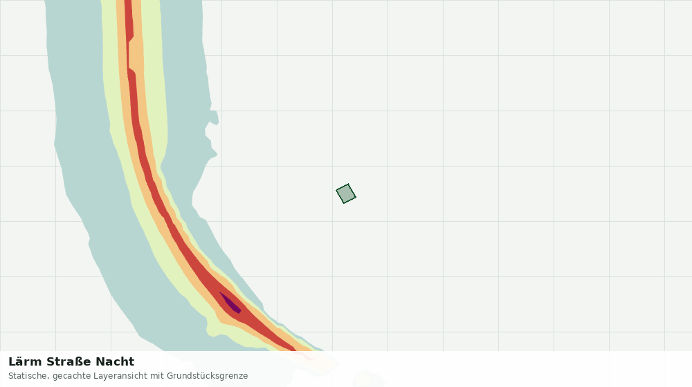 Statische Kartenansicht: Lärm Straße Nacht