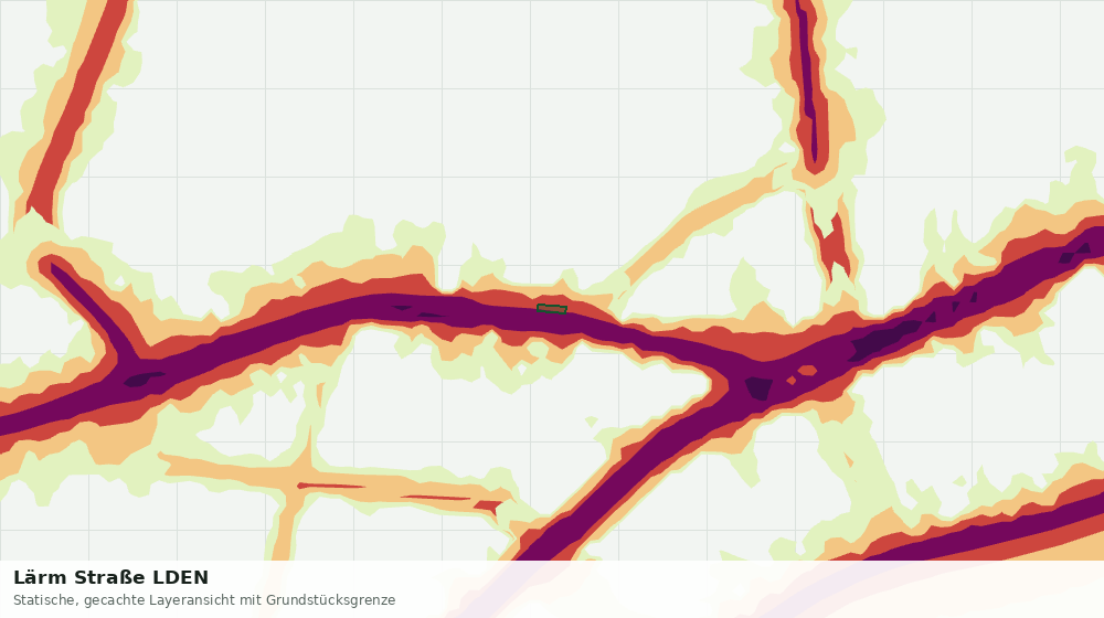 Statische Kartenansicht: Lärm Straße LDEN