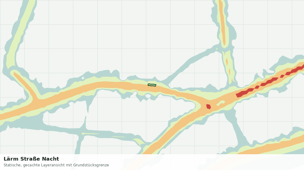 Statische Kartenansicht: Lärm Straße Nacht
