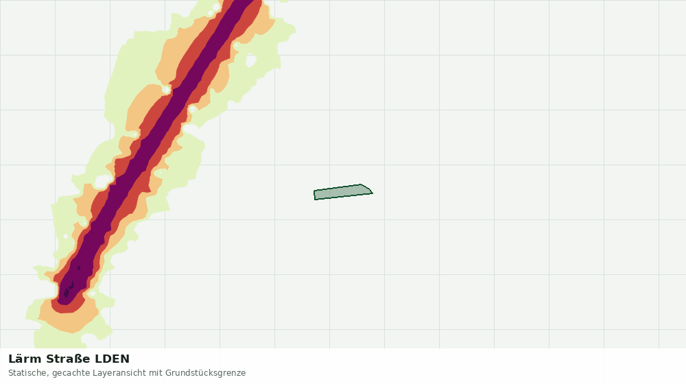 Statische Kartenansicht: Lärm Straße LDEN