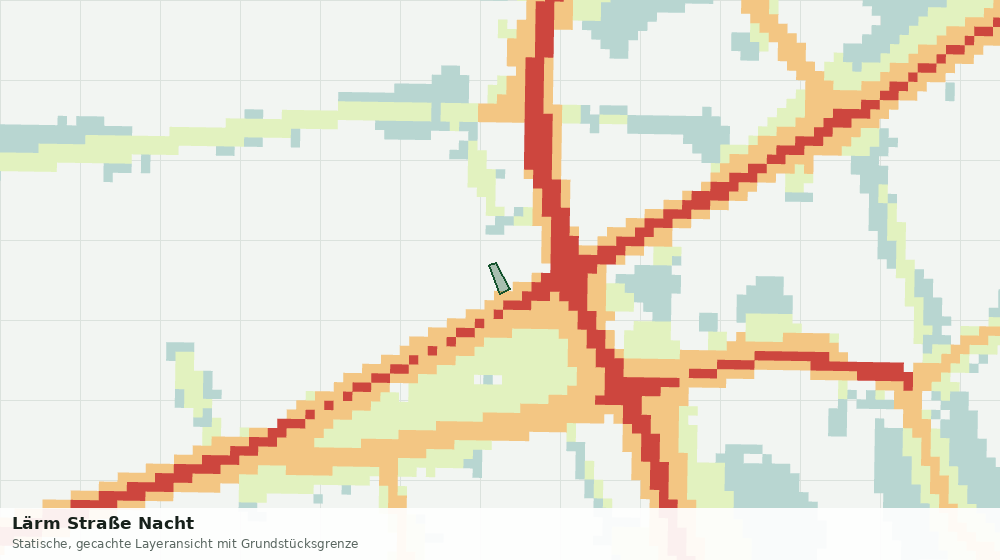 Statische Kartenansicht: Lärm Straße Nacht