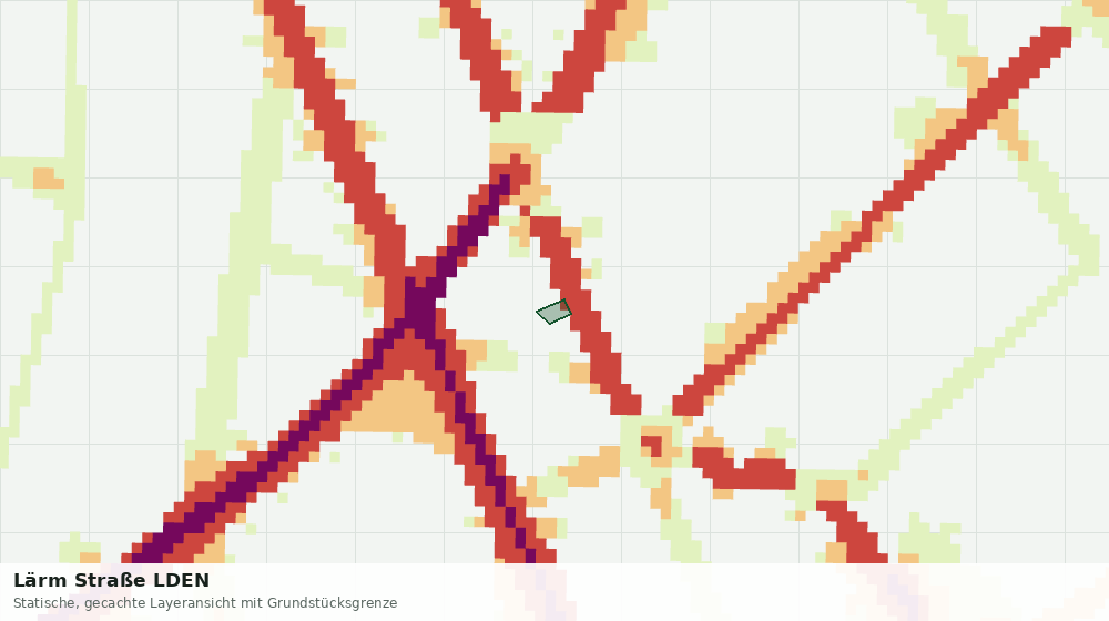 Statische Kartenansicht: Lärm Straße LDEN
