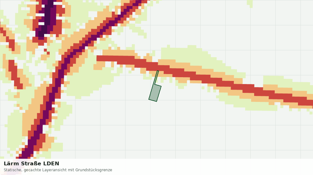Statische Kartenansicht: Lärm Straße LDEN