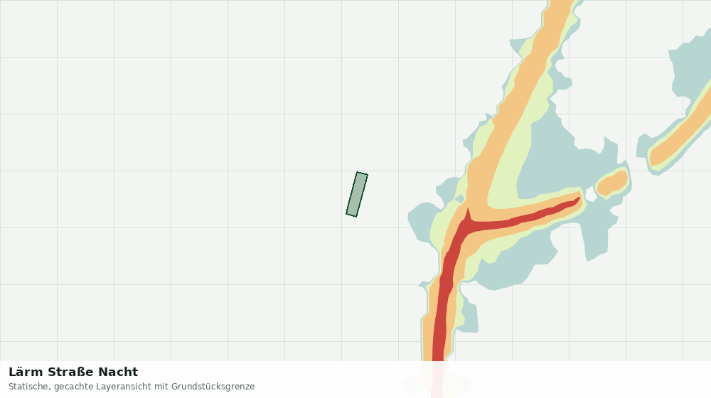 Statische Kartenansicht: Lärm Straße Nacht