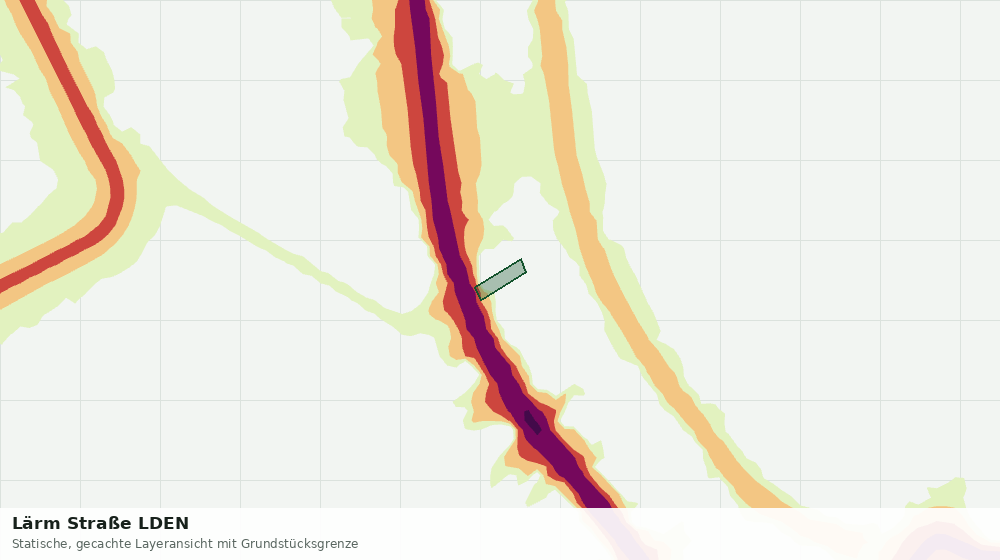 Statische Kartenansicht: Lärm Straße LDEN