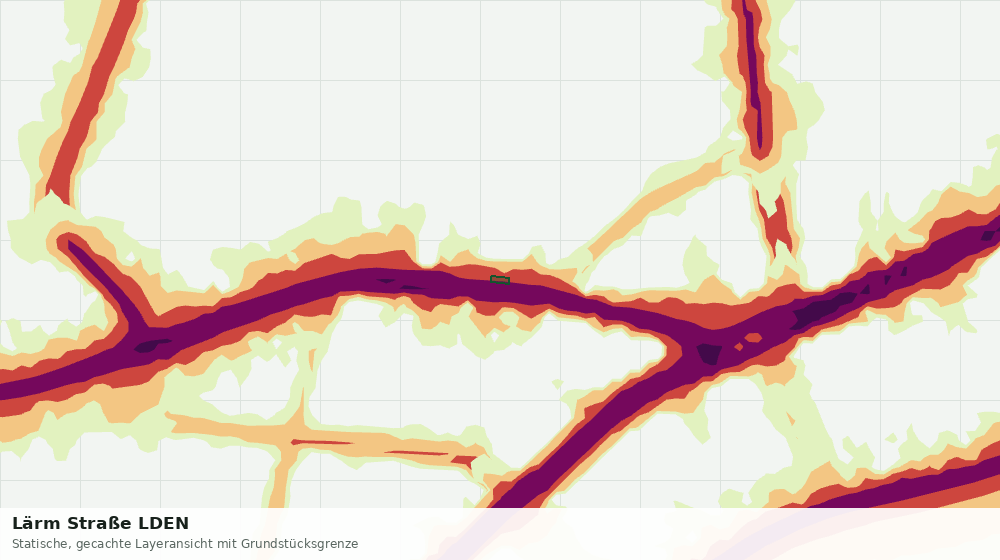 Statische Kartenansicht: Lärm Straße LDEN