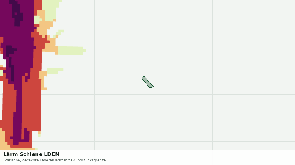 Statische Kartenansicht: Lärm Schiene LDEN